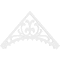 Ekena Millwork Pitch Genova Architectural Grade PVC Gable Pediment, 36"W x 21"H x 1"P (14/12) GPP036X021X100GEN - alternate 2